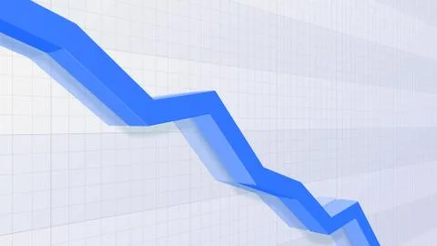Business Economy Data Graph Chart Bar Growth Success 3D illustration backgro Illustrazione stock