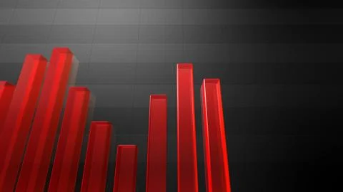 Business Economy Data Graph Chart Bar Growth Success 3D illustration backgro Stock Illustration