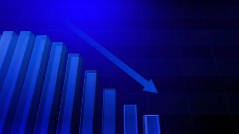 Business Economy Data Graph Chart Bar Growth Success 3D illustration backgro Illustrazione stock