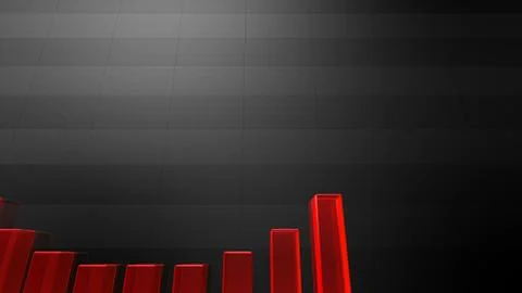 Business Economy Data Graph Chart Bar Growth Success 3D illustration backgro Stock Illustration