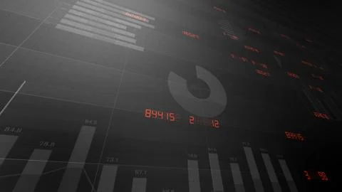 Business Economy Data Graph Chart Bar Growth Success 3D illustration backgro Stock Illustration