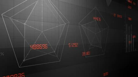 Business Economy Data Graph Chart Bar Growth Success 3D illustration backgro Stock Illustration
