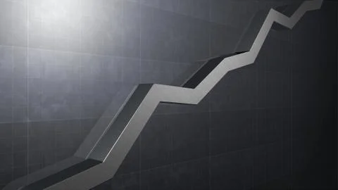 Business Economy Data Graph Chart Bar Growth Success 3D illustration backgro Stock Illustration
