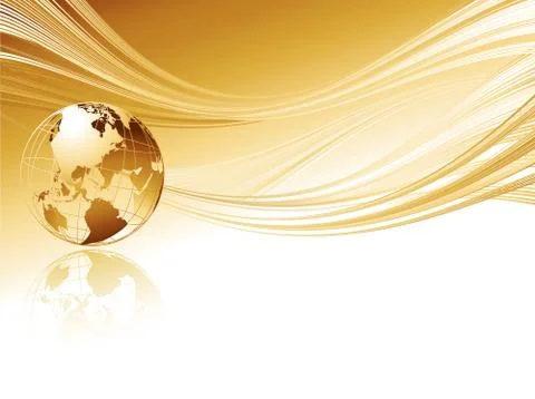 Business elegant abstract background with globe Stock Illustration