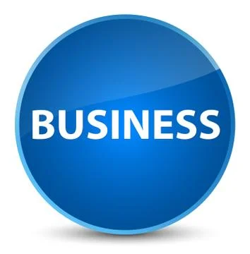 Business elegant blue round button Stock Illustration