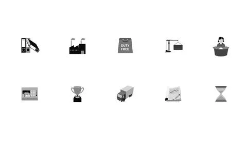 Business Elements icon set Stock Illustration