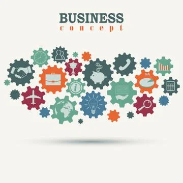 Business engine Ilustração Stock