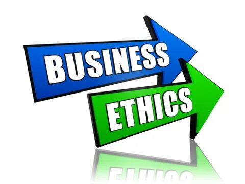 Business ethics in arrows Stock Illustration