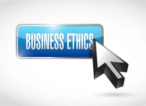 Business ethics button illustration design Ilustração Stock