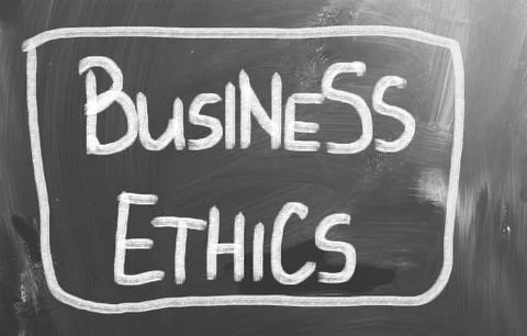 Business ethics concept Illustrazione stock