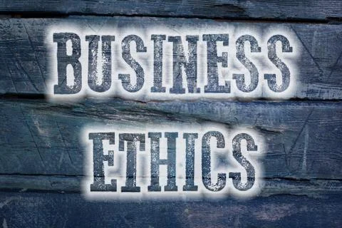 Business ethics concept Illustrazione stock