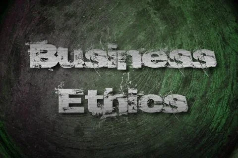 Business ethics concept Illustrazione stock