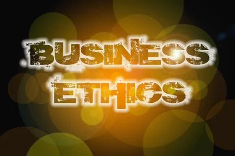 Business ethics concept Illustrazione stock