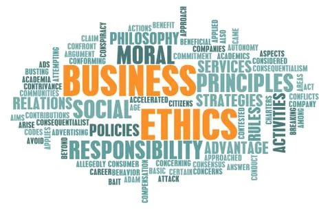 Business ethics Illustrazione stock