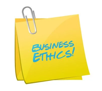 Business ethics post illustration design 스톡 일러스트