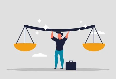 Business ethics in work and principles. Honesty, trust, responsibility in b.. Stock Illustration