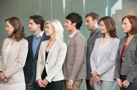 Business executives standing together Stock Photos