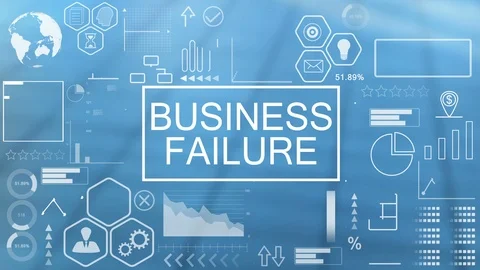 Business Failure, Animated Typography Stock Footage 116358979