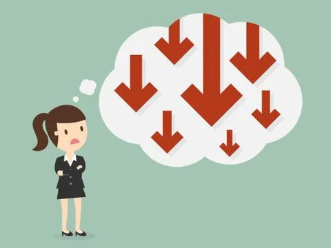 Business failure Stock Illustration