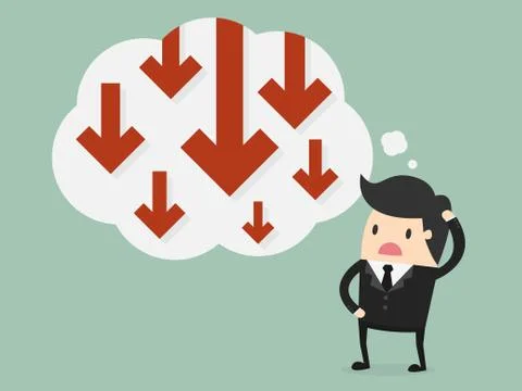 Business failure Stock-Illustration