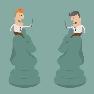 Business fighting ,Vector EPS 10 Stock Illustration