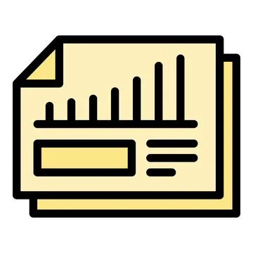 Business files icon vector flat 스톡 일러스트