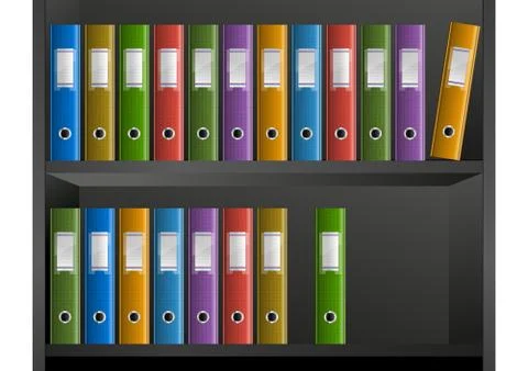 Business files Stock Illustration