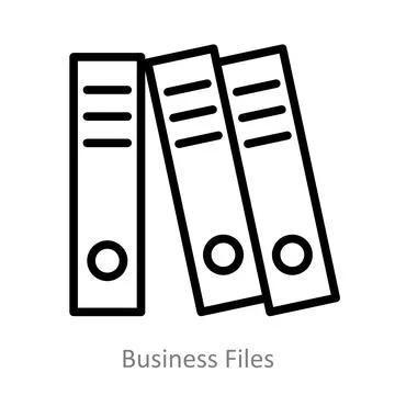 Business Files Stock Illustration