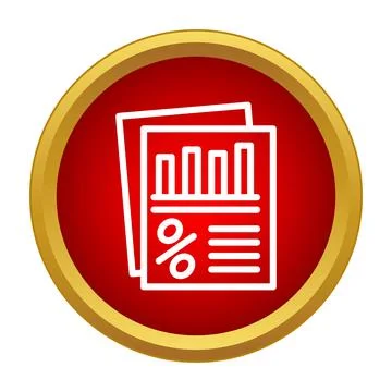 Business financial report document with analyzing data chart Stock Illustration