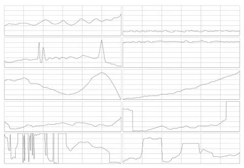 Business flat graph trend chart scheme Stock Illustration