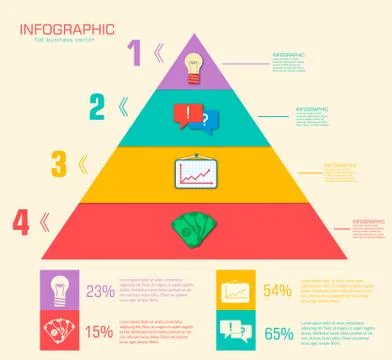 Business flat infographic template with text fields. Vector Illu イラスト素材