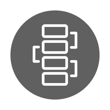 Business, flow, workflow icon. Gray vector graphics. 스톡 사진