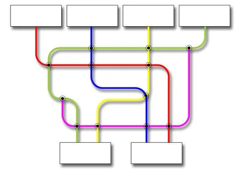 Business flowchart for individual text blank business flowchart for your i... Stock Photos