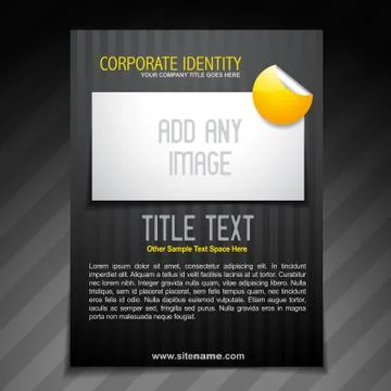 Business flyer design Illustrazione stock