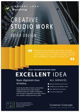 Business Flyer Design From Proantodesign Stock Illustration
