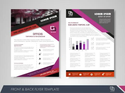 Business flyer layout Stock Illustration