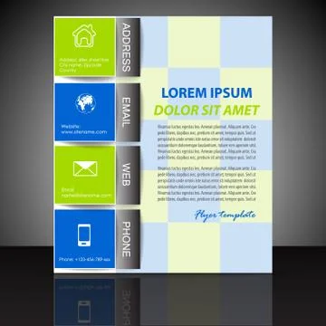 Business flyer template Stock Illustration