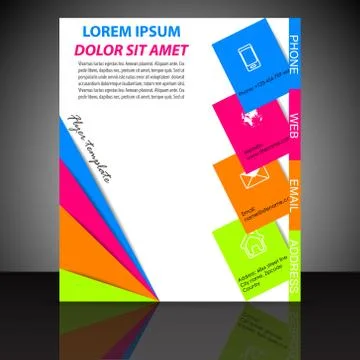 Business flyer template Stock Illustration
