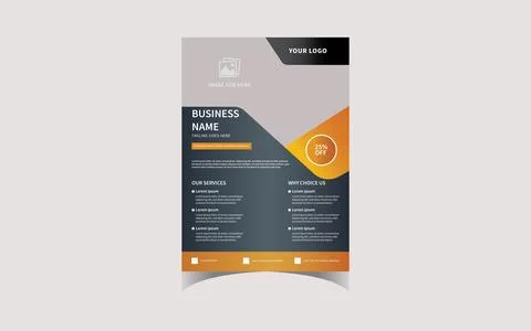 Business flyer template Stock Illustration