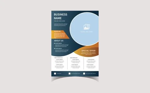Business flyer template Stock Illustration