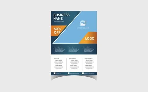 Business flyer template Stock Illustration