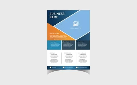 Business flyer template Stock Illustration