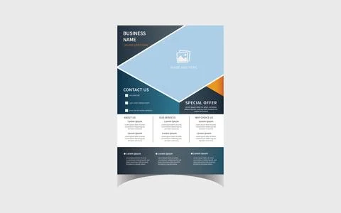 Business flyer template Stock Illustration