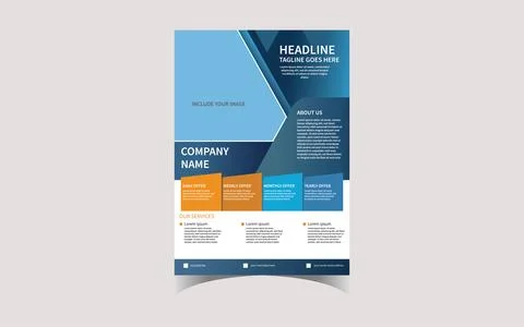 Business flyer template Stock Illustration