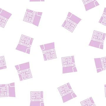 Business folder glyph seamless pattern 库存插图