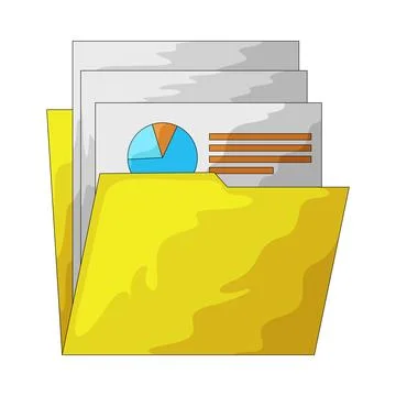Business folder illustration Stock Illustration