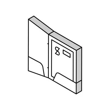 Business folder isometric icon vector illustration Illustrazione stock