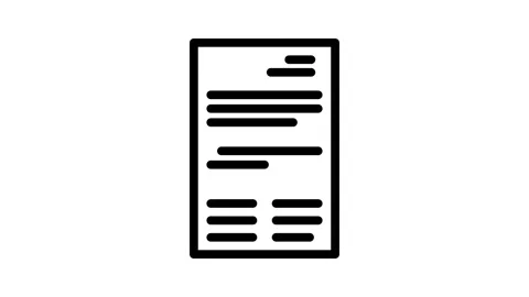 Business folder line icon animation Stock Footage 326767164