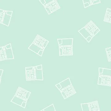 Business folder line seamless pattern Illustrazione stock