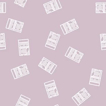 Business folder line vector seamless pattern Stock Illustration